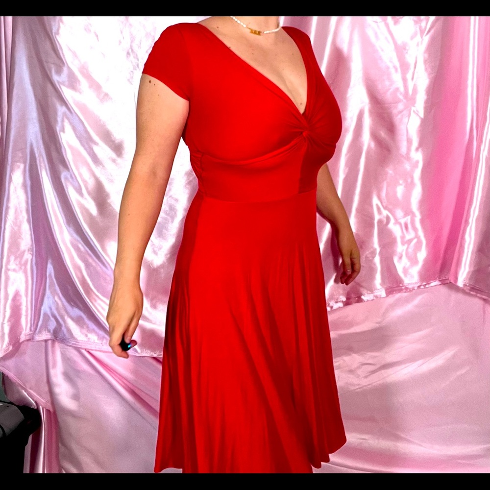 Red Midi Dress
